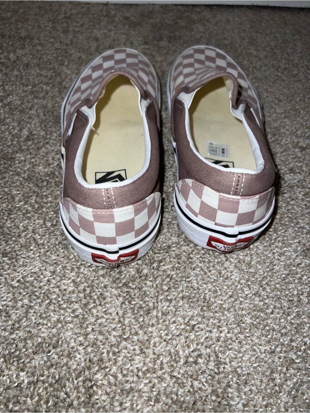 Vans Walnut Brown Checkered Sneakers - Picture 7 of 9